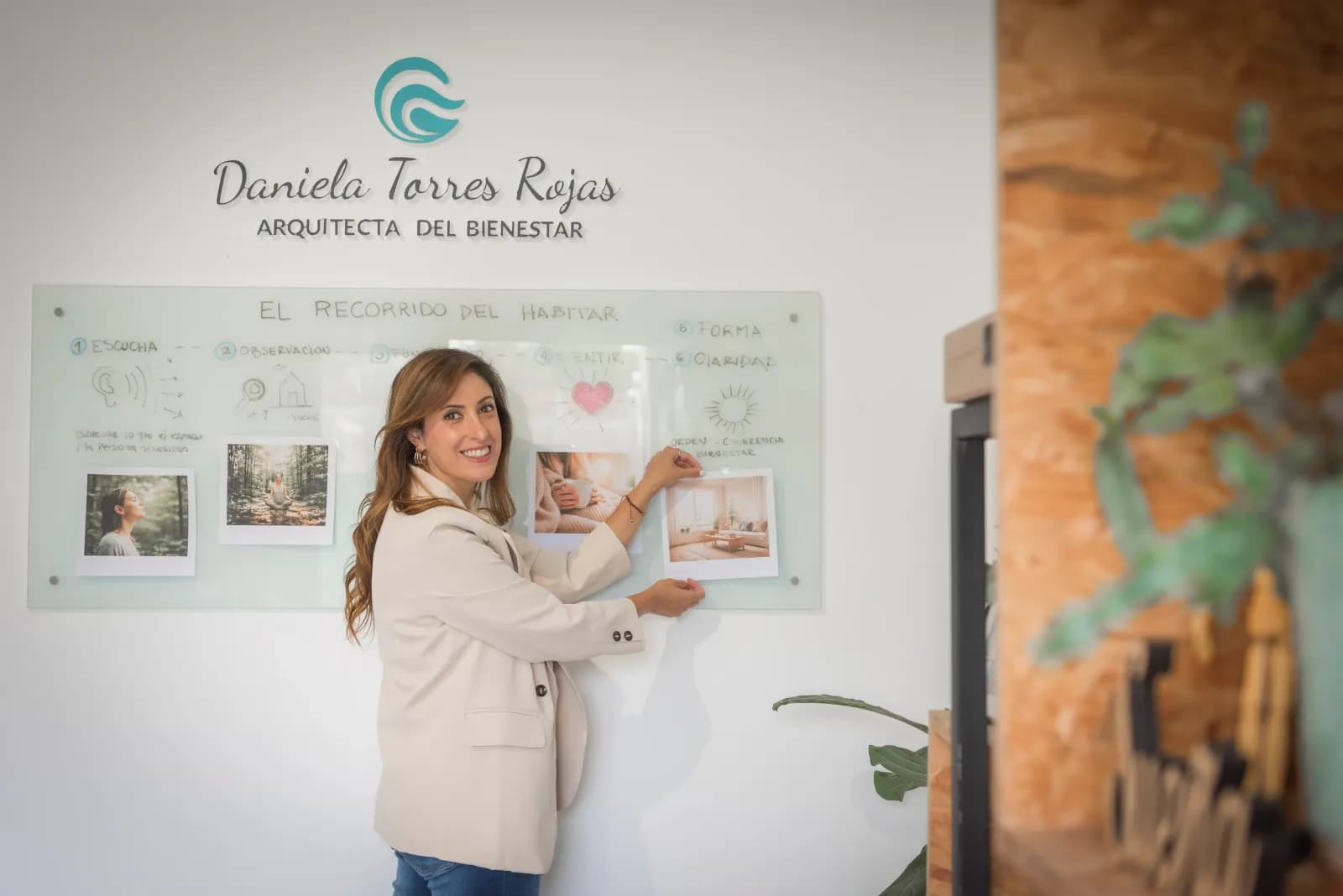 Daniela Torres Rojas trabajando